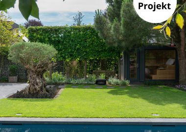 8.3 Harmonischer Garten mit Pool und Sauna für erholsame Momente in Borken
