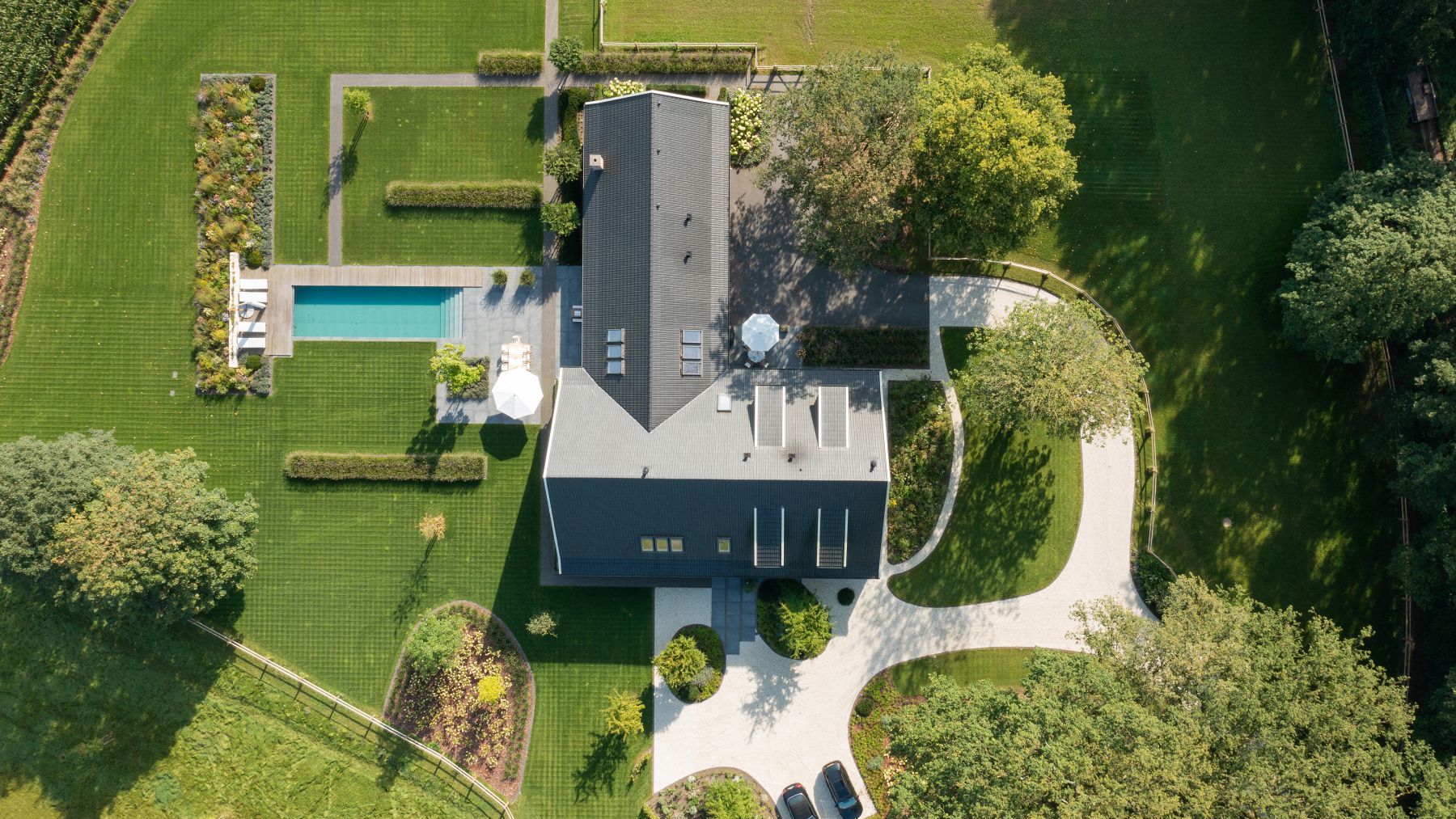 8.2 Luxuriöser Minimalismus mit Pool in der modernen Landhausidylle in Bocholt