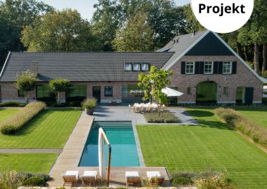 8.2 Luxuriöser Minimalismus mit Pool in der modernen Landhausidylle in Bocholt