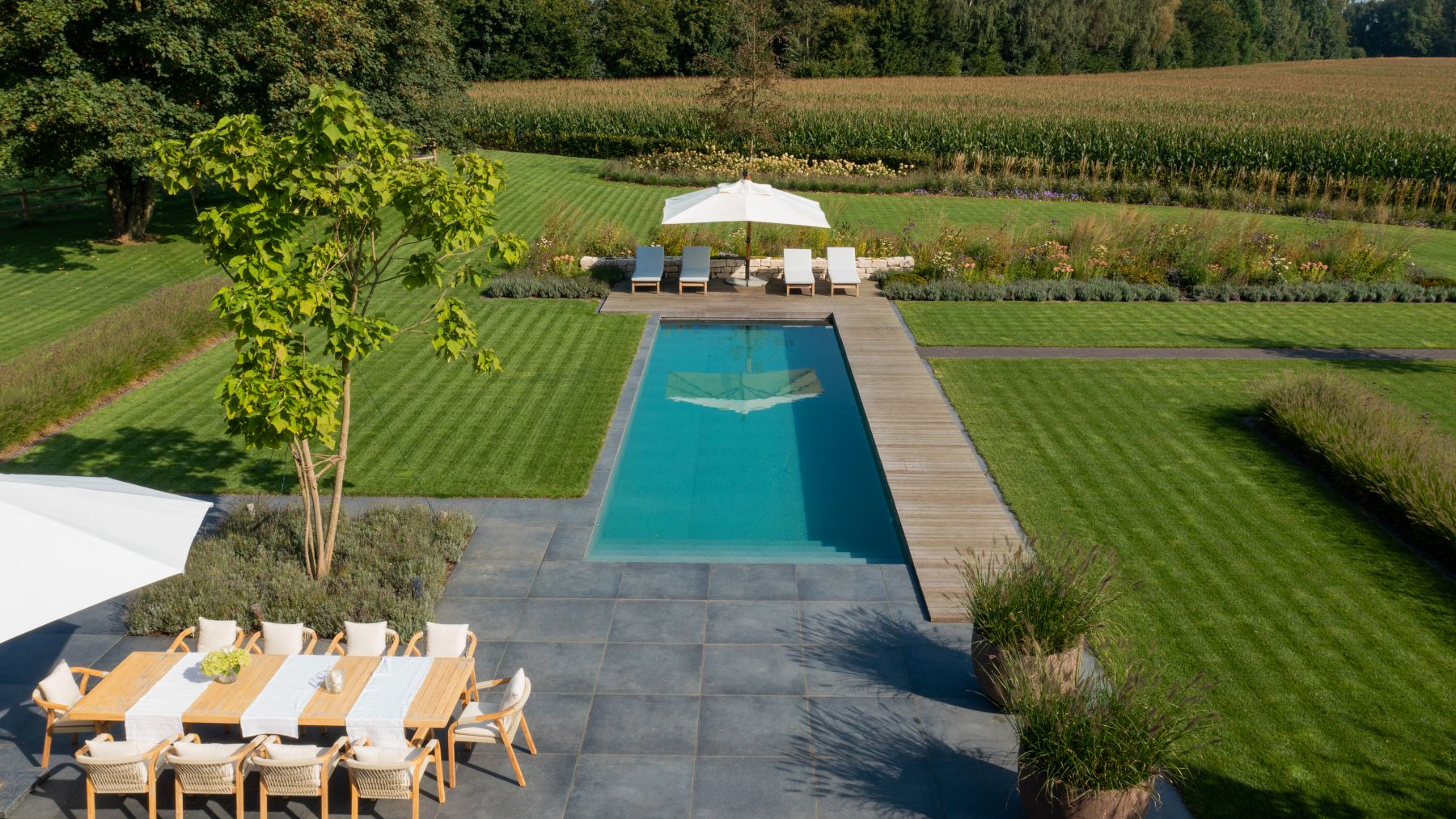 8.2 Luxuriöser Minimalismus mit Pool in der modernen Landhausidylle in Bocholt