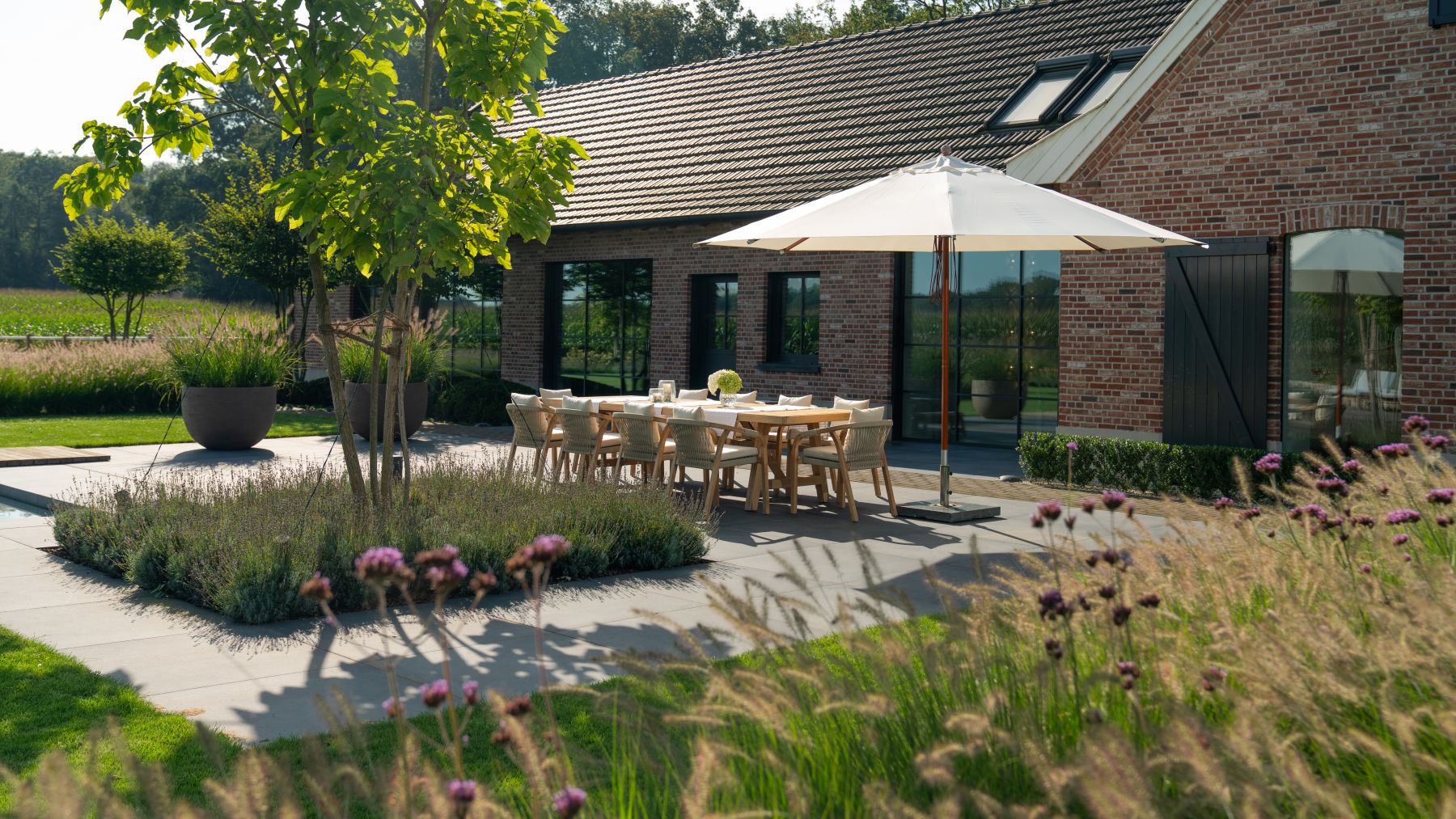 8.2 Luxuriöser Minimalismus mit Pool in der modernen Landhausidylle in Bocholt